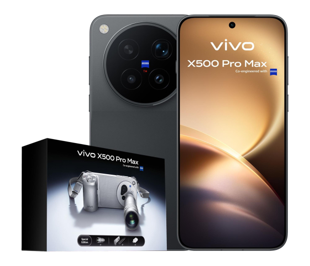 vivo X500 Pro Max 12/512GB Czarny Zestaw Fotograficzny - 1612515 - zdjęcie
